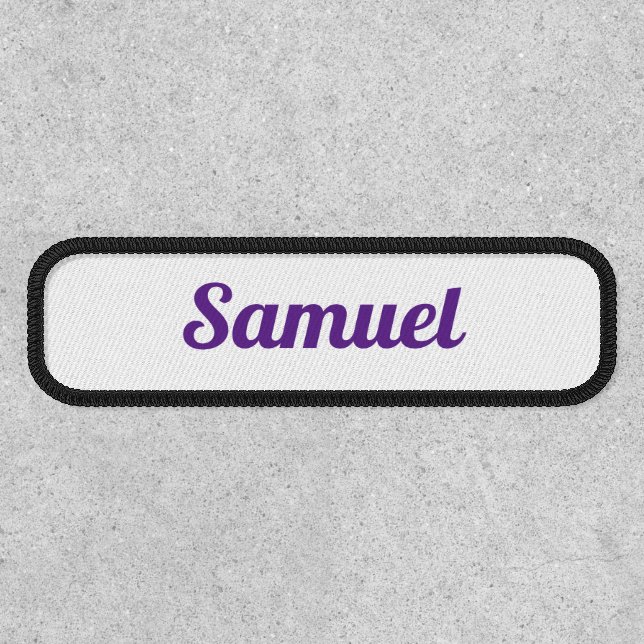 Corporate Business Employee Custom Name Simple Patch (Front)
