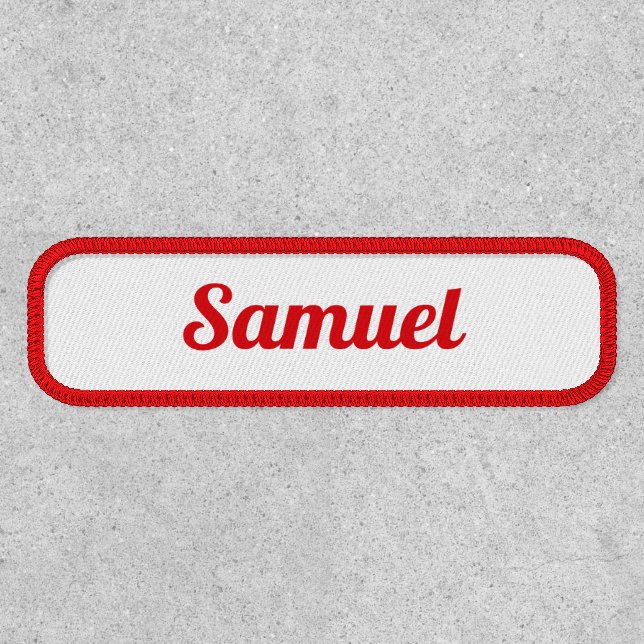 Corporate Business Employee Custom Name Simple Patch (Front)