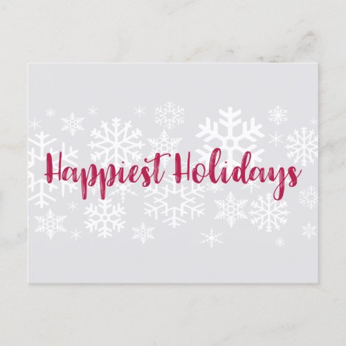 Corporate Business Happiest Holidays Postcard