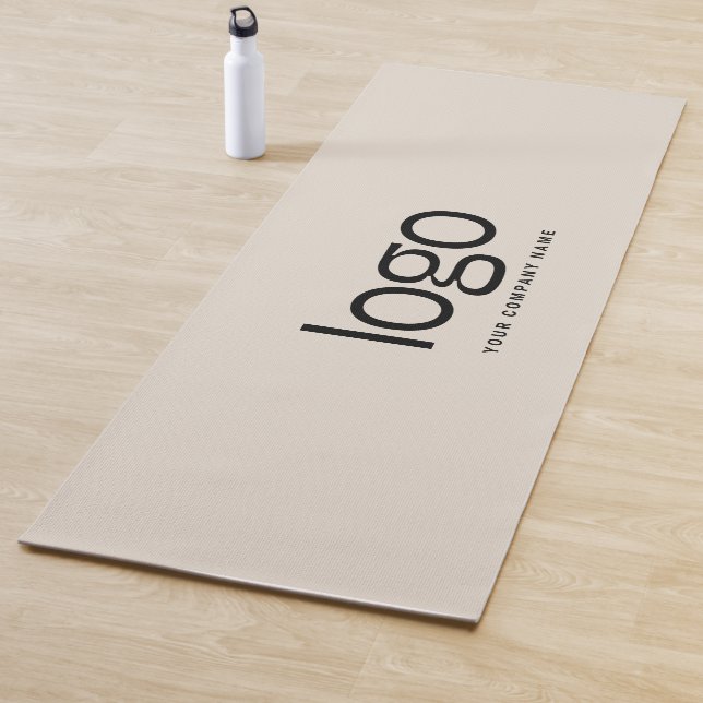 Corporate Business Logo and Text Promotional Yoga Mat (In Situ)