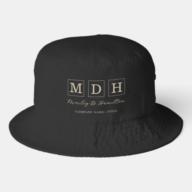 Corporate Business Logo Bucket Hat (Front)