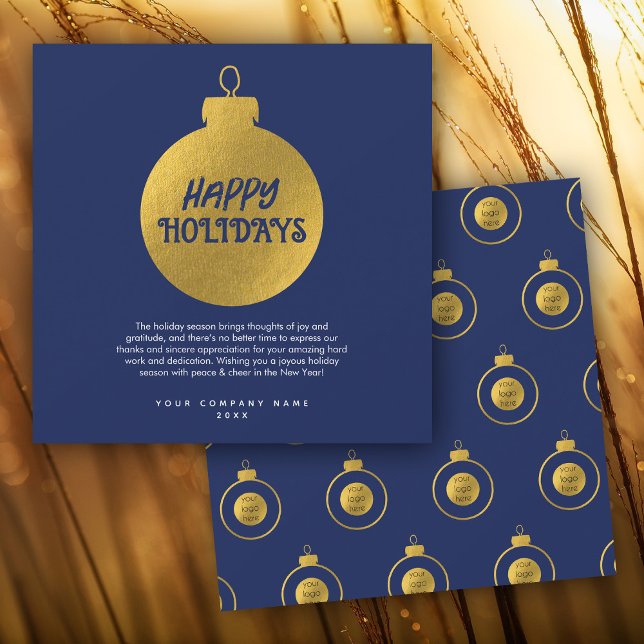 Corporate Business Logo Christmas Ornament Card (Corporate Business Logo Christmas Ornament Card)