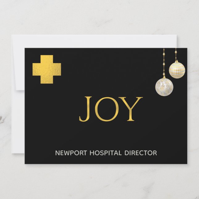 *~* Corporate Business Medical JOY Holiday Card (Front)