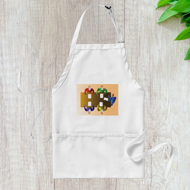 Corporate Business Meeting Team Collaboration Adult Apron (Creator Uploaded)