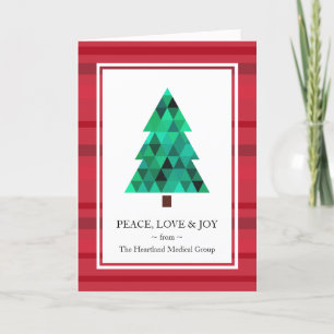 Corporate Business Mod Geometric Holiday Card