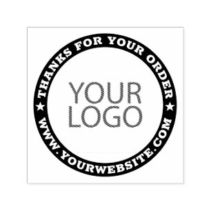 Corporate Business Modern Custom Logo and Website Self-inking Stamp