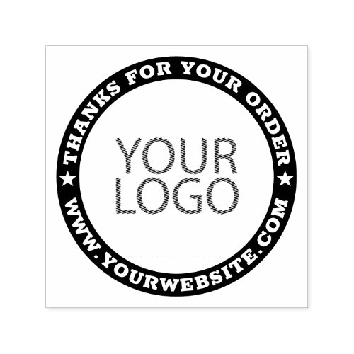 Corporate Business Modern Custom Logo and Website Self_inking Stamp