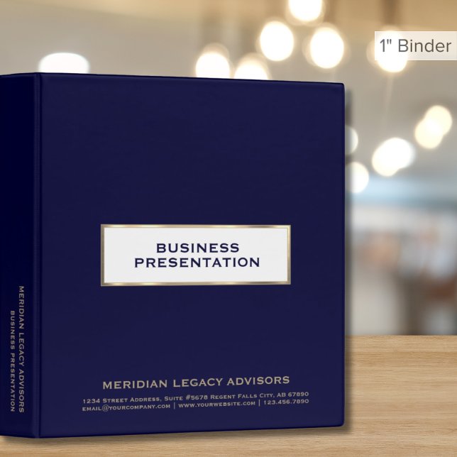 Corporate Business Presentation Binder (Creator Uploaded)