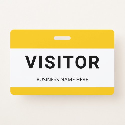 Corporate Business Visitor Badge