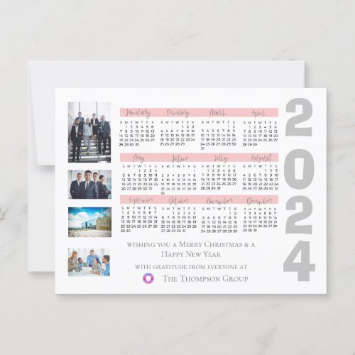 Corporate Calendar Card for Client Appreciation