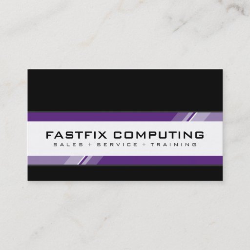 Customizable CORPORATE CARD modern hi-tech zing Business Card