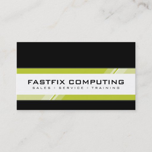 Customizable CORPORATE CARD modern hi-tech zing Business Card Template