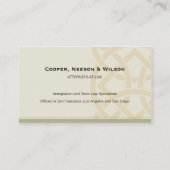 Corporate Celtic Knot Business Card (Back)