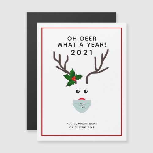 Corporate Christmas 2021 Logo Face Mask Reindeer