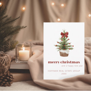 Corporate Christmas Card Client Holiday Greeting