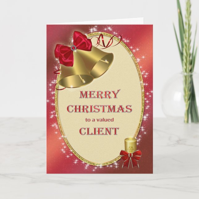 Corporate Christmas card for client (Front)