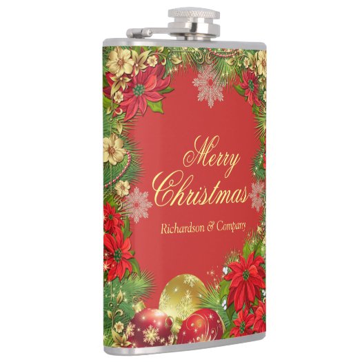 Corporate Christmas Feast Favor Flask