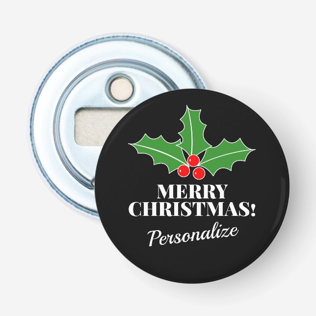 Corporate Christmas gift magnetic bottle openers (Front)