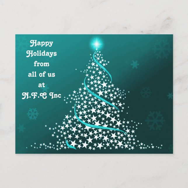 Corporate Christmas Greeting PostCards (Front)