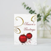 Corporate Christmas Greeting PostCards (Standing Front)