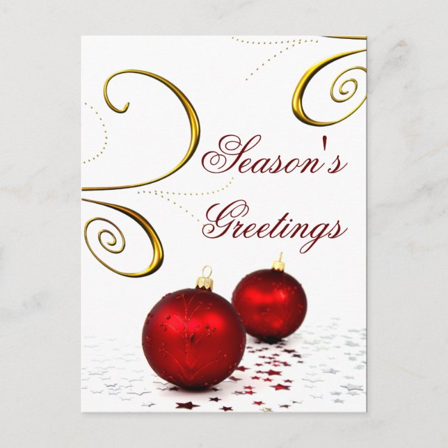 Corporate Christmas Greeting PostCards (Front)