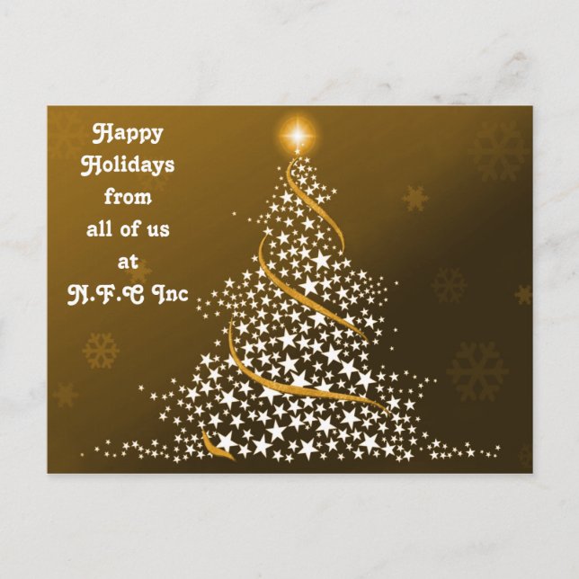 Corporate Christmas Greeting PostCards (Front)