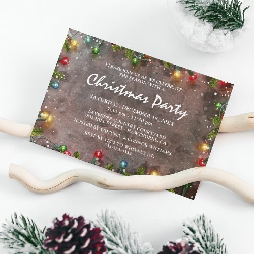 Corporate Christmas Holiday Party Invitation