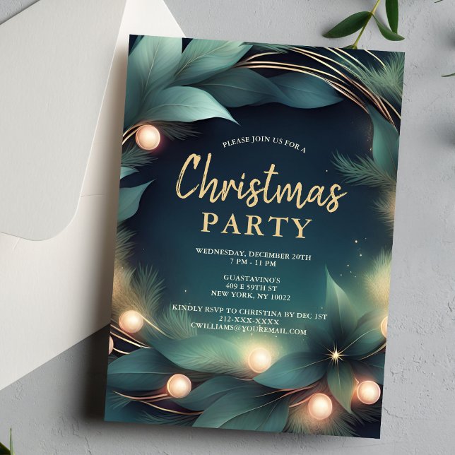 Corporate Christmas Office Party Invitation (Creator Uploaded)