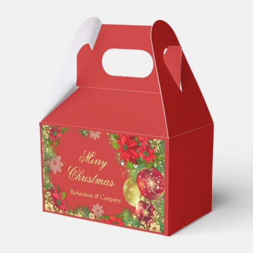 Corporate Christmas Party Favor Box