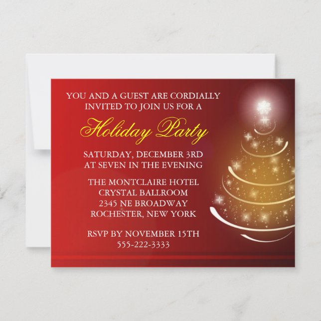 Corporate Christmas Party Invitation (Front)