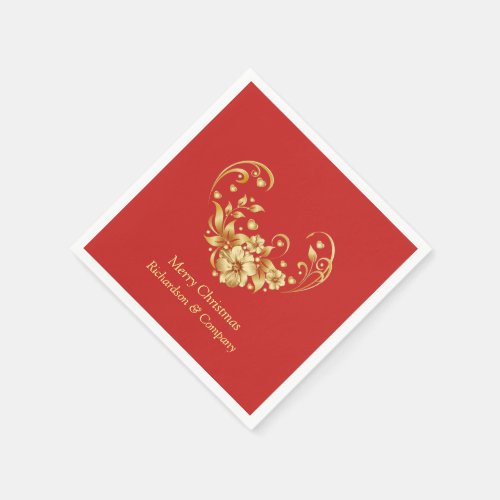 Corporate Christmas Party Paper  Napkin