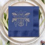 Corporate Christmas Party Personalized Foil Napkins<br><div class="desc">Corporate Christmas Party Personalized Business Name Real Foil Napkins features your custom text in elegant script typography accented with holly,  fir,  bells and Christmas ornaments in real foil. Perfect for company Christmas parties,  corporate cocktail parties and business holiday celebrations. Created by Evco Studio www.zazzle.com/store/evcostudio</div>