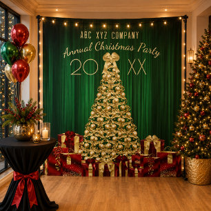 Corporate Christmas Party Photo Backdrop