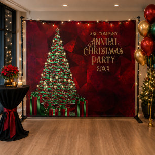 Corporate Christmas Party Photo Booth Backdrop
