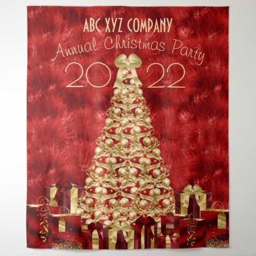 Corporate Christmas Party Photo Booth Backdrop
