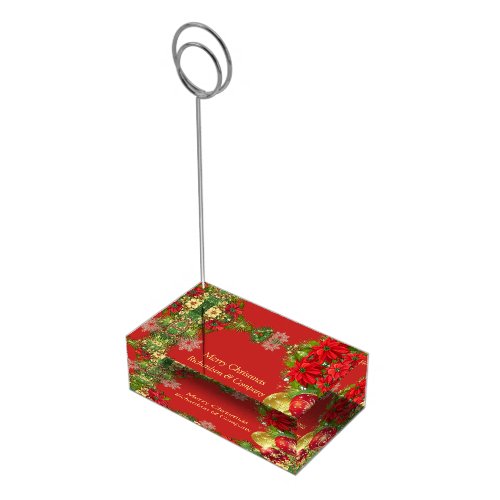 Corporate Christmas Party Table Card Holder