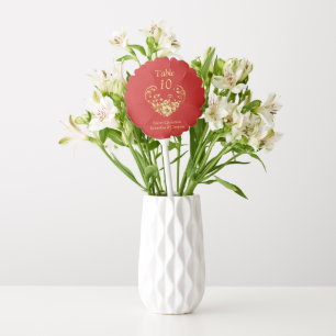 Corporate Christmas Party Table Number Balloon