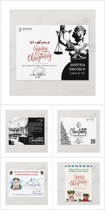 Corporate Christmas Postcards for Business
