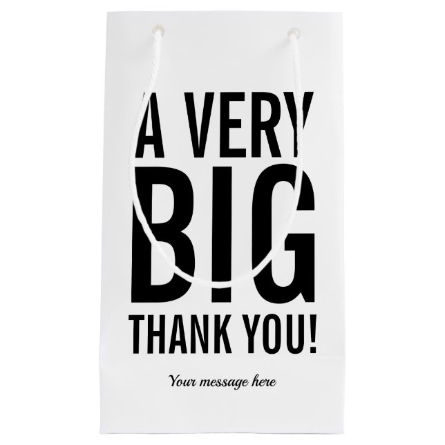Corporate client and employee thank you gift bags (Front)