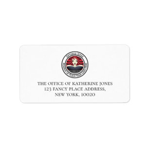 Corporate Company Business Logo Return Address Label