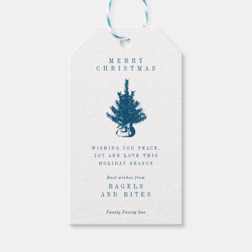 CORPORATE COMPANY HOLIDAY GIFT  Christmas Tree Gi Gift Tags