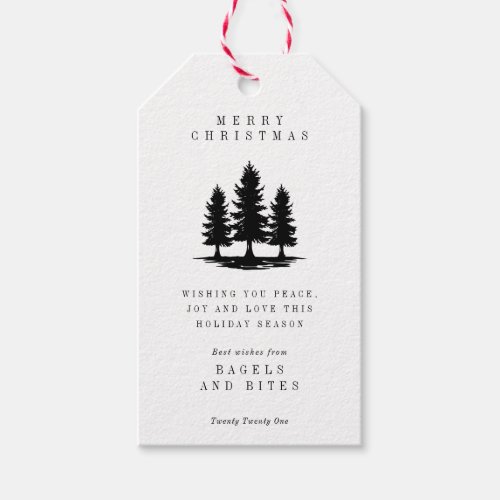 CORPORATE COMPANY HOLIDAY GIFT  Christmas Tree Gi Gift Tags