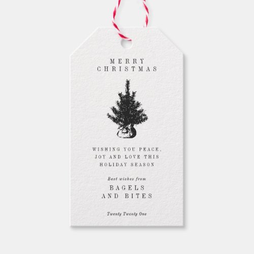 CORPORATE COMPANY HOLIDAY GIFT  Christmas Tree Gift Tags