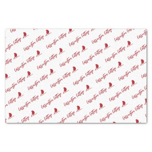 Corporate Company Name and Custom Logo Packaging Tissue Paper