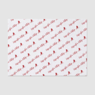 Corporate Company Name and Custom Logo. Packaging Tissue Paper