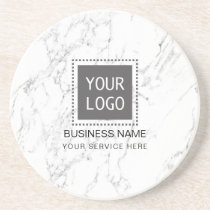 Corporate Custom Logo Modern White Marble Coaster Corporate Custom Logo Modern White Marble Coaster