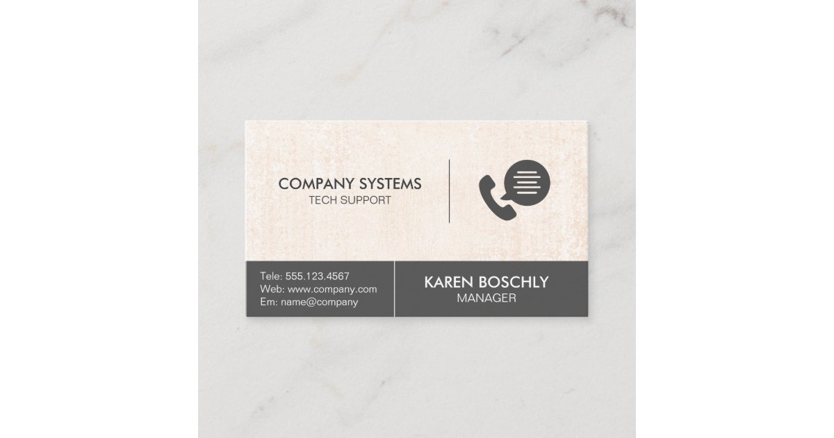 Corporate Customer Support with Signature Business Card | Zazzle