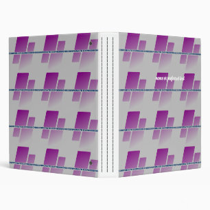 Corporate Customizable With Logo Pattern And Name 3 Ring Binder