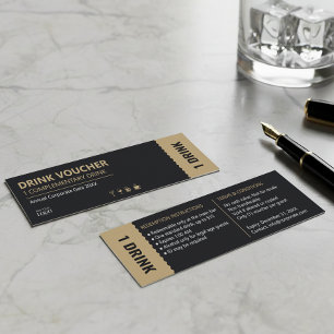 Corporate Drink Ticket   Complimentary Voucher