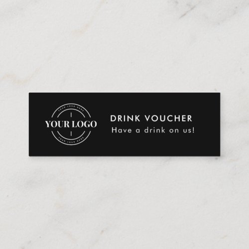 Corporate Drink Voucher Ticket Company Event Logo 